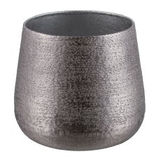 Aluminium Übertopf, 3erSet, SHELBY 17x20x18/23x25x23/28x29x29cm,