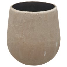 Aluminium/paper mache planter TUSCANY, set of 3, 13x13x20/20x22x25/28x35x35cm,