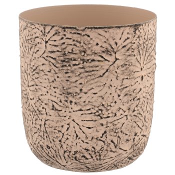 Aluminium planter BUTTERFLY, embossed, set of 3, 12x12x12/15x15x15/18x18x18cm,