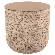 Aluminium planter BUTTERFLY, embossed, set of 3, 12x12x12/15x15x15/18x18x18cm,