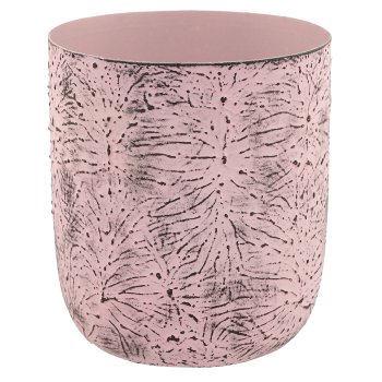 Aluminium planter BUTTERFLY, embossed, set of 3, 12x12x12/15x15x15/18x18x18cm,
