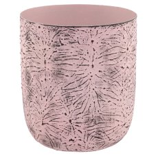 Aluminium planter BUTTERFLY, embossed, set of 3, 12x12x12/15x15x15/18x18x18cm,