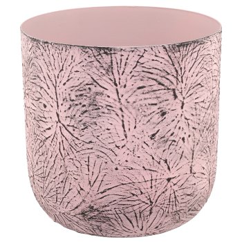 Aluminium planter BUTTERFLY, embossed, set of 3, 12x12x12/15x15x15/18x18x18cm,