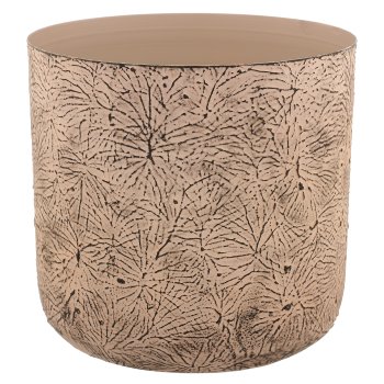 Aluminium planter BUTTERFLY, embossed, set of 3, 21x21x21/25x25x25/30x30x30cm,