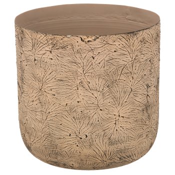 Aluminium planter BUTTERFLY, embossed, set of 3, 21x21x21/25x25x25/30x30x30cm,