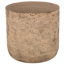 Aluminium planter BUTTERFLY, embossed, set of 3, 21x21x21/25x25x25/30x30x30cm,
