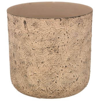 Aluminium planter BUTTERFLY, embossed, set of 3, 21x21x21/25x25x25/30x30x30cm,