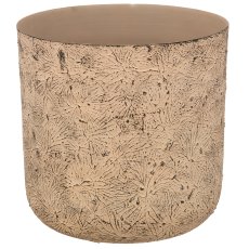Aluminium planter BUTTERFLY, embossed, set of 3, 21x21x21/25x25x25/30x30x30cm,