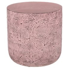 Aluminium planter BUTTERFLY, embossed, set of 3, 21x21x21/25x25x25/30x30x30cm, light lilac