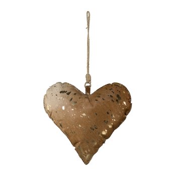 Fur Heart Touched, 28 cm, Gold