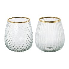 Glass Lantern Bulbous with