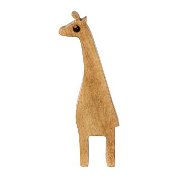 Wooden giraffe LILO, 24x6,5x2,5cm, nature