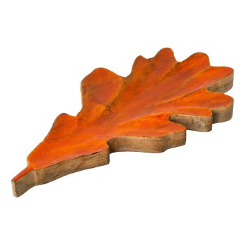 Holz Blatt Buche HARVEY, 35x18x2,5cm, orange