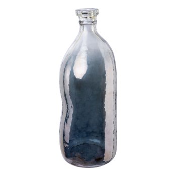 Glas Vase Luster finish BOMBELIO, 40x16x16cm, grau