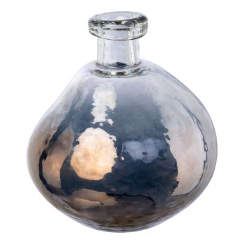 Glass vase Luster finish AGAPE, 17x17x17cm, gray