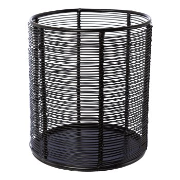 Metall Windlicht Zylinder LOFT, 15x13x13cm, schwarz