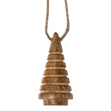 Wooden cone tree hanger