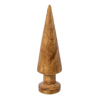 Wooden cone standing natural ALBA, 21x6,5x6,5cm, natural