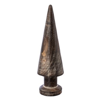 Holz Kegel stehend natur ALBA, 21x6,5x6,5cm, grau