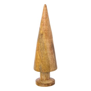 Wooden cone standing natural ALBA, 26x7x7cm, natural