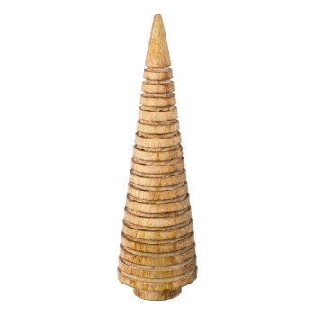 Holz Kegelbaum stehend natur ALBA, 23,5x7x7cm, natur