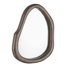 Wooden mirror, ORGANIC 42x33x4cm, dark brown