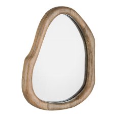 Wooden mirror, ORGANIC 42x33x4cm, nature