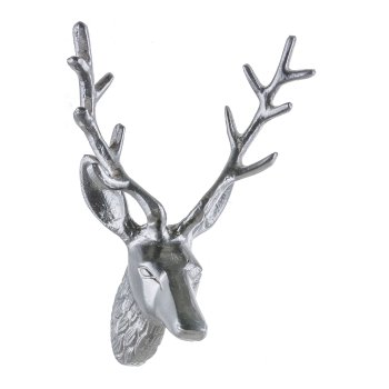 Aluminium deer antlers, wall mount 29x20x14cm, black