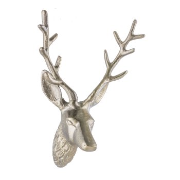 Aluminium stag antlers, wall mount 29x20x14cm, gold