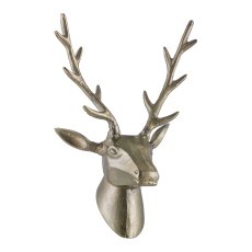Aluminium stag antlers, wall mount 42x30x18cm, gold