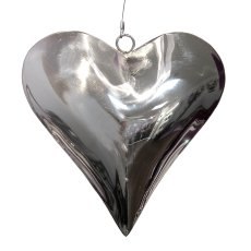 Stainless Steel Heart Hanger, 6cm, 8/Piece