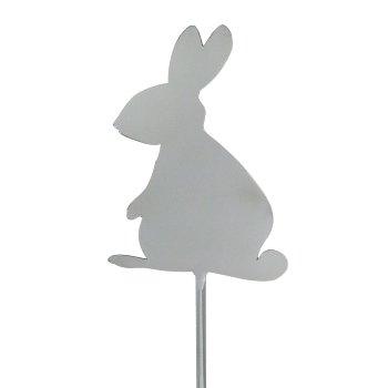 Edelstahl Hase Stecker Hopper, 55x10cm