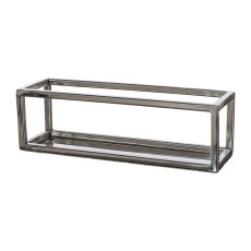 Stainless Steel Frame For Tealight Glass, 23x9x9,5cm, Silver, 1/Piece