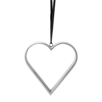 Aluminium Heart Hanger Open,