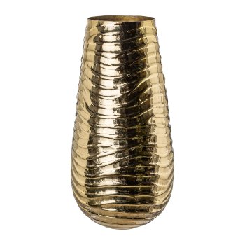 Stainless steel vase NAEL, 23x23x46cm, gold