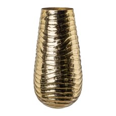 Edelstahl Vase NAEL, 23x23x46cm, gold