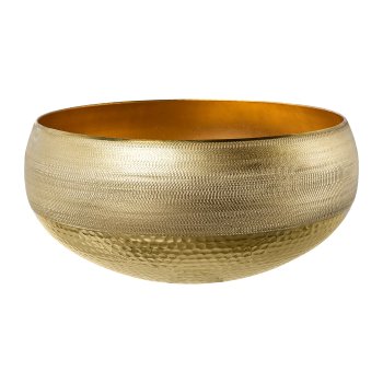 Aluminium bowl NUORO, 33x33x16cm, champagne