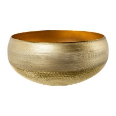 Aluminium bowl NUORO, 33x33x16cm, champagne