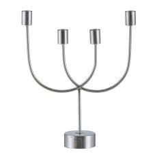 Stainless steel candle holder, 4pcs, U-TURN 7.5x26x32cm, stainless steel