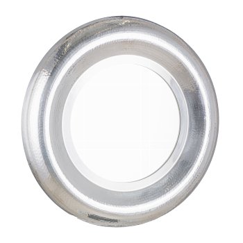 Stainless steel mirror, hammered, Droptest pack, DREAMS 55x55x6cm, silver