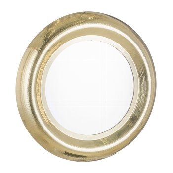 Edelstahl Spiegel, hammered, DREAMS 69x69x6cm, Gold