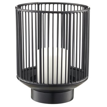 Metal lantern, 13x13x16cm, black