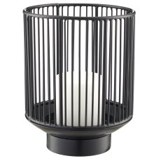 Metal lantern, 13x13x16cm, black