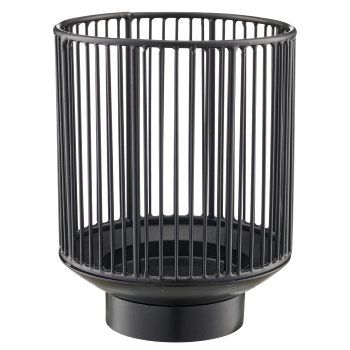 Metal lantern, 13x13x16cm, black