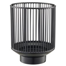 Metal lantern, 13x13x16cm, black