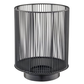 Metal lantern, 20x20x26cm, black
