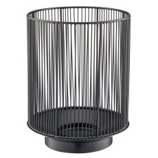 Metal lantern, 20x20x26cm, black