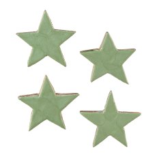 Wood Star Table Litter Enamel, 5cm, Ice Green, 6/Box