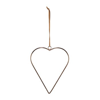 Metal Heart Pendant, 12x10 cm,