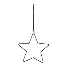 Metal Star Hanger, 20x15cm, Anthracite
